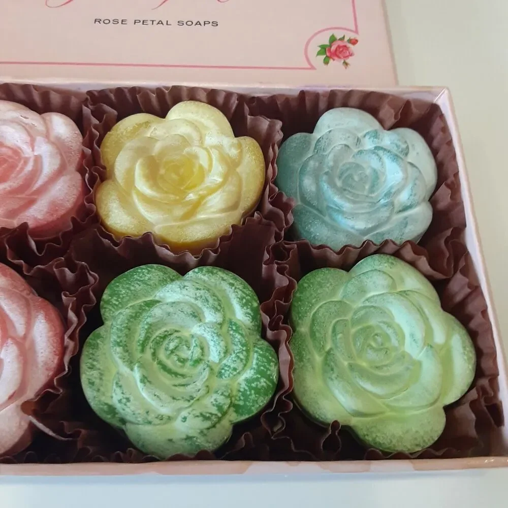 Vintage Ben Rickert Garden of Roses Rose Petal Soaps